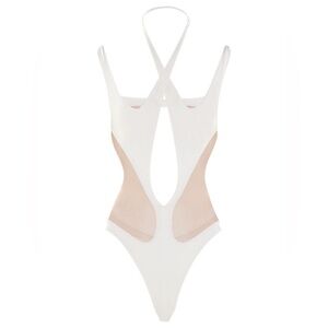 Mugler Sheer Panel Bodysuit